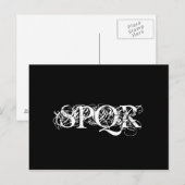 "SPQR Gothic Briefkaart" Briefkaart (Voorkant / Achterkant)