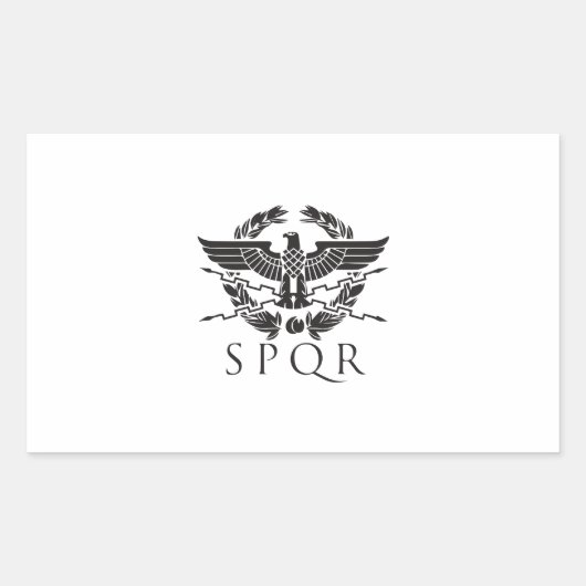 spqr hemblem.ai rechthoekige sticker (Voorkant)