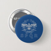 SPQR Het Romeinse Rijk Embleem Knop Ronde Button 5,7 Cm (Voorkant /achterkant)