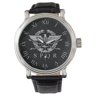 SPQR Het Romeinse Rijk Emblem Numeriek Horloge
