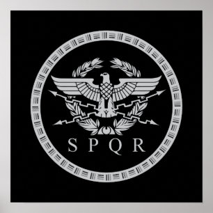 SPQR Het Romeinse Rijk Emblem Poster
