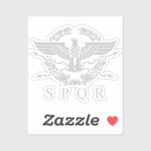 SPQR Het Romeinse Rijk Emblem Sticker (Vel)