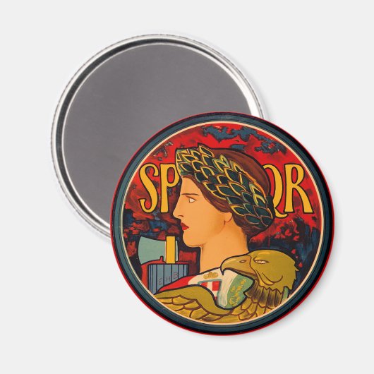 SPQR Italiaans embleem Magneet (Voorkant / Achterkant)