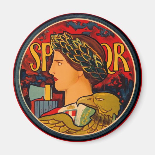 SPQR Italiaans embleem Magneet (Voorkant)
