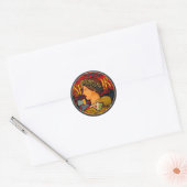 SPQR Italiaans embleem Ronde Sticker (Envelop)