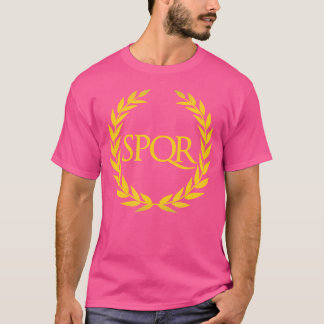 SPQR Paarse I Senatus Populus Que Romanus T-shirt