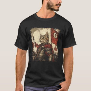 SPQR Rijk Romeinse Legioen kat Krijger Japans Graf T-shirt
