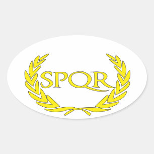 SPQR Roma Ovale Sticker