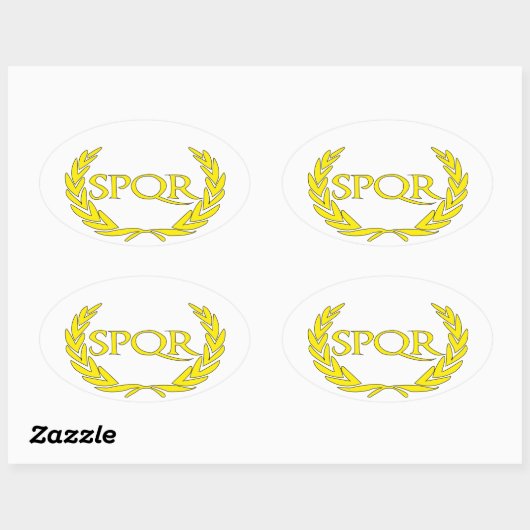 SPQR Roma Ovale Sticker (Vel)