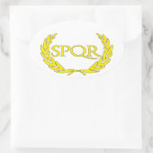 SPQR Roma Ovale Sticker (Tas)