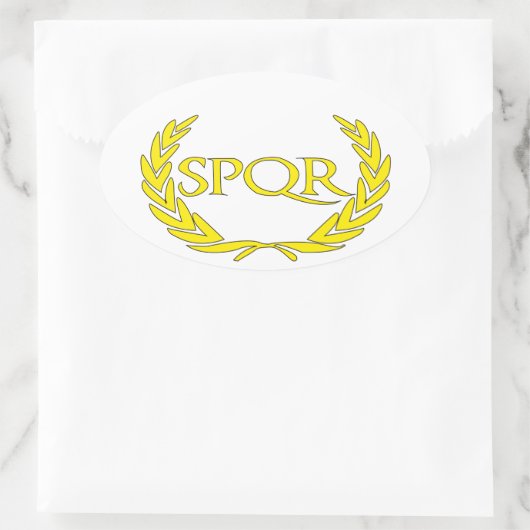 SPQR Roma Ovale Sticker (Tas)