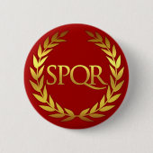 SPQR Roma Ronde Button 5,7 Cm (Voorkant)