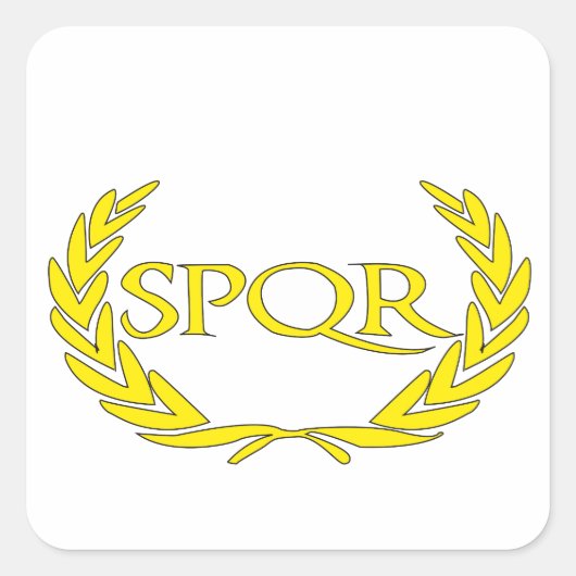 SPQR Roma Vierkante Sticker (Voorkant)