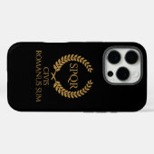 SPQR Romeins embleem – Civis Romanus Sum Lauwerkra Case-Mate iPhone Case (Achterkant (horizontaal))