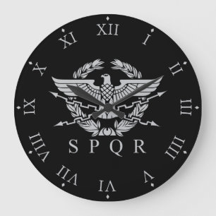 SPQR Romeinse Adelaar Lauwerier en Romeinse Cijfer Grote Klok