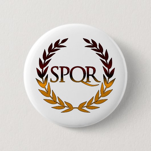 SPQR RONDE BUTTON 5,7 CM (Voorkant)
