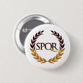 SPQR RONDE BUTTON 5,7 CM (Voorkant /achterkant)