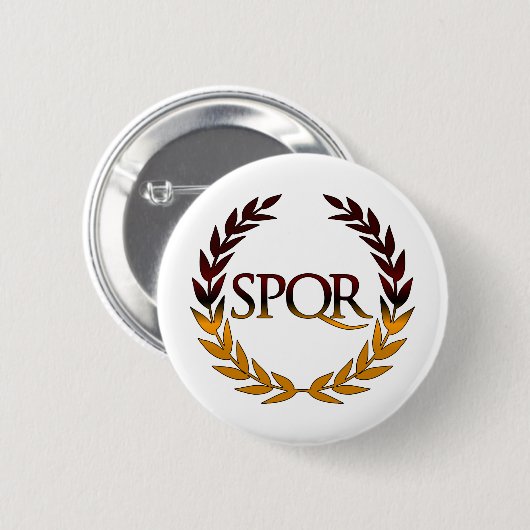 SPQR RONDE BUTTON 5,7 CM (Voorkant /achterkant)