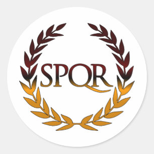 SPQR RONDE STICKER