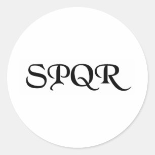 SPQR RONDE STICKER