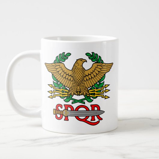 SPQR Senatus Populusque Romanus  Grote Koffiekop (Links)