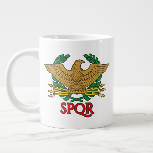 SPQR - Senatus Populusque Romanus Grote Koffiekop (Links)