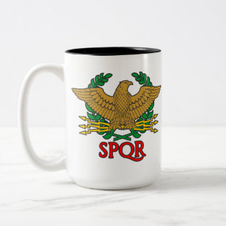 SPQR - Senatus Populusque Romanus Tweekleurige Koffiemok
