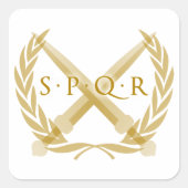 SPQR-symbool Vierkante Sticker (Voorkant)