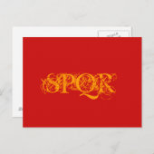 "SPQR Traditional Color Briefkaart" Briefkaart (Voorkant / Achterkant)