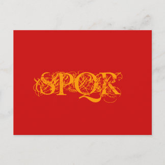 "SPQR Traditional Color Briefkaart" Briefkaart