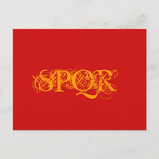 "SPQR Traditional Color Briefkaart" Briefkaart (Voorkant)