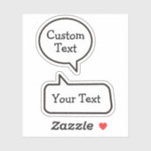 Spraak Bubble Stickers (Vel)