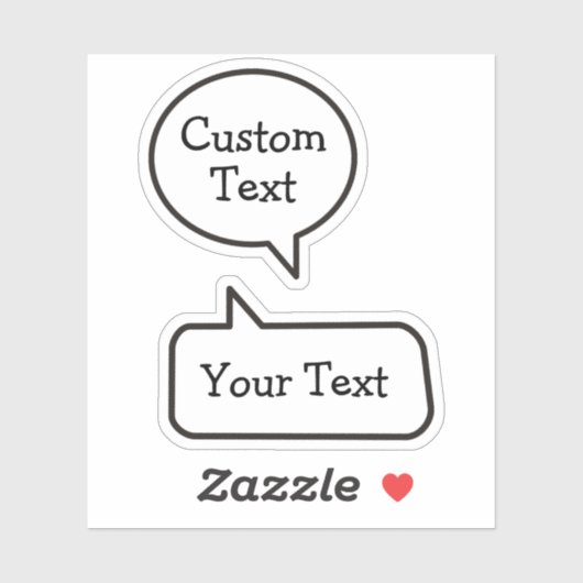 Spraak Bubble Stickers (Vel)