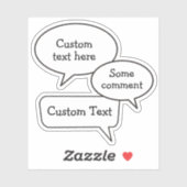 Spraak Bubble Stickers (Vel)