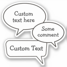 Spraak Bubble Stickers