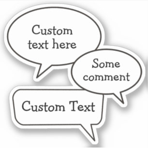 Spraak Bubble Stickers