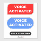 Spraak geactiveerd sticker (Vel)