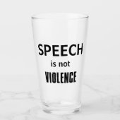 Spraak is geen geweld glas (Voorkant)