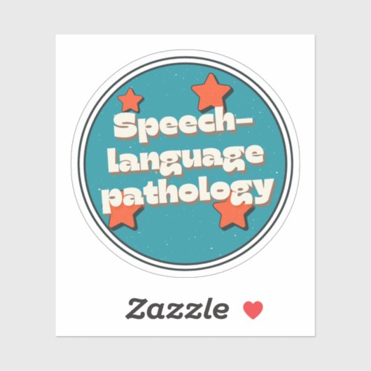 Spraak-taal pathologie sticker (Vel)