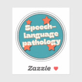 Spraak-taalpathologie Sticker (Vel)