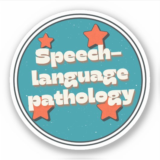Spraak-taalpathologie Sticker (Voorkant)
