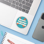 Spraak-taalpathologie Sticker (Laptop met iPhone)