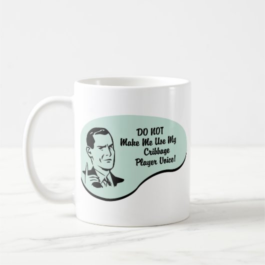 Spraak van Cribbage Player Koffiemok (Links)