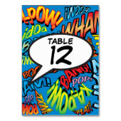 Spraakballon Pret Retro Strip Tafelnummer (Achterkant)