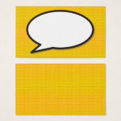 Spraakballon Pret Retro Stripboek Visitekaartjes (Voorkant /achterkant)