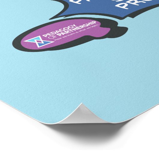 Spraakbel 18x24 poster (Hoek)