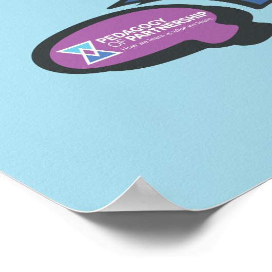 Spraakbel 24x30 poster (Hoek)