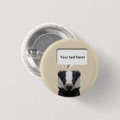 Spraakbel Schattigee geometrische das Ronde Button 3,2 Cm (Voorkant /achterkant)