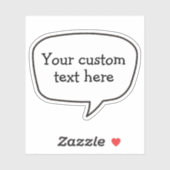 Spraakbel Sticker (Vel)