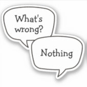 Spraakbel Sticker (Voorkant)